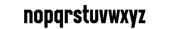 ABCBingoCondensed Regular Font LOWERCASE
