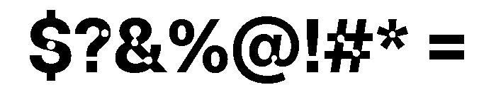 ABCCamera Bold Font OTHER CHARS