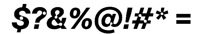 ABCCamera BoldItalic Font OTHER CHARS