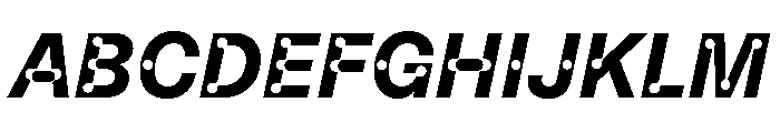 ABCCamera BoldItalic Font UPPERCASE