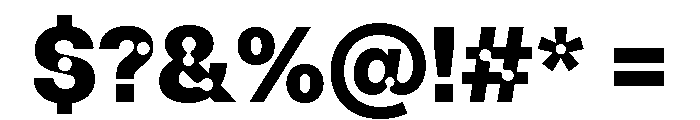 ABCCamera Heavy Font OTHER CHARS