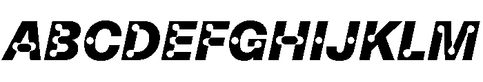 ABCCamera HeavyItalic Font UPPERCASE
