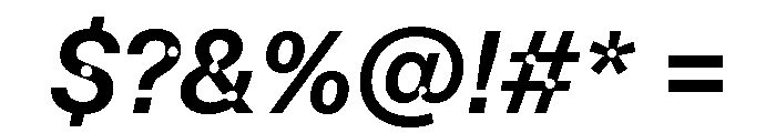 ABCCamera MediumItalic Font OTHER CHARS