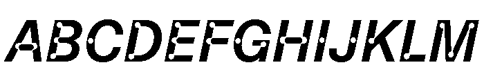 ABCCamera MediumItalic Font UPPERCASE