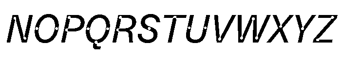 ABCCamera RegularItalic Font UPPERCASE