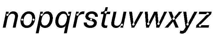 ABCCamera RegularItalic Font LOWERCASE