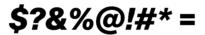 ABCCameraPlain HeavyItalic Font OTHER CHARS