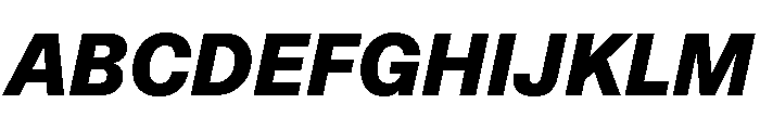 ABCCameraPlain HeavyItalic Font UPPERCASE