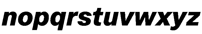 ABCCameraPlain HeavyItalic Font LOWERCASE