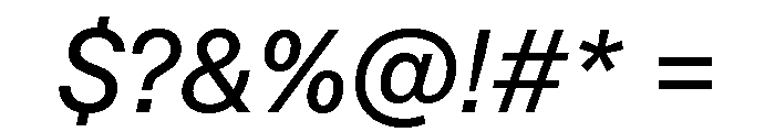 ABCCameraPlain RegularItalic Font OTHER CHARS