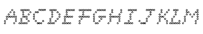 ABCConnect HexItalic Font UPPERCASE