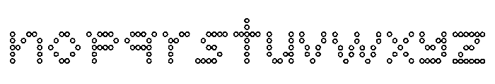 ABCConnect Hex Font LOWERCASE