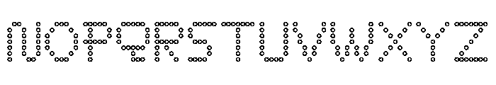 ABCConnect Torx Font UPPERCASE