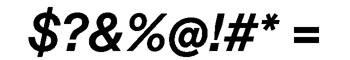ABCDiatype BoldItalic Font OTHER CHARS