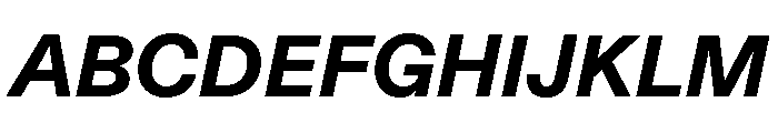 ABCDiatype HeavyItalic Font UPPERCASE