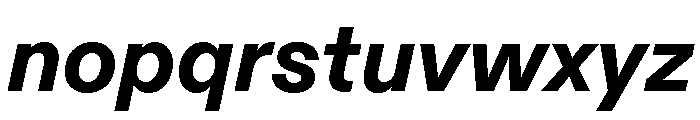 ABCDiatype HeavyItalic Font LOWERCASE