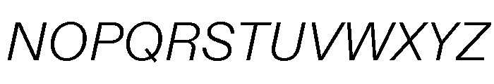ABCDiatype LightItalic Font UPPERCASE