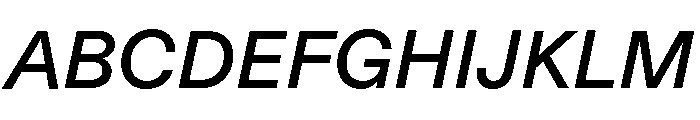 ABCDiatype MediumItalic Font UPPERCASE