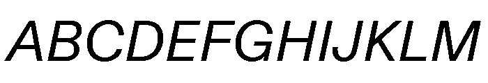 ABCDiatype RegularItalic Font UPPERCASE