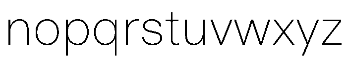 ABCDiatype Thin Font LOWERCASE