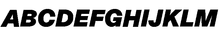 ABCDiatype UltraItalic Font UPPERCASE