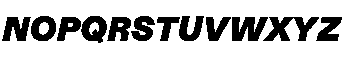 ABCDiatype UltraItalic Font UPPERCASE