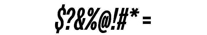 ABCDiatypeCompressed BoldItalic Font OTHER CHARS