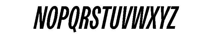 ABCDiatypeCompressed BoldItalic Font UPPERCASE