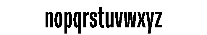 ABCDiatypeCompressed Bold Font LOWERCASE
