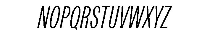 ABCDiatypeCompressed LightItalic Font UPPERCASE