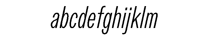 ABCDiatypeCompressed LightItalic FONT