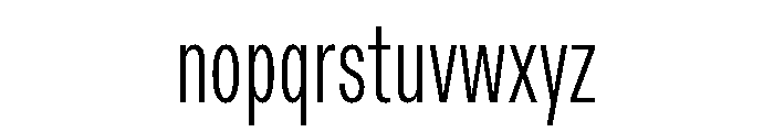 ABCDiatypeCompressed Light Font LOWERCASE