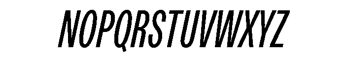 ABCDiatypeCompressed MediumItalic Font UPPERCASE