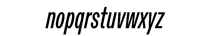 ABCDiatypeCompressed MediumItalic Font LOWERCASE
