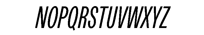 ABCDiatypeCompressed RegularItalic Font UPPERCASE