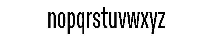 ABCDiatypeCompressed Regular Font LOWERCASE