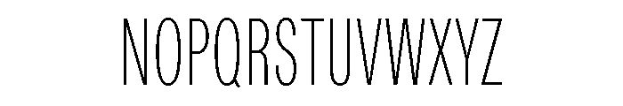 ABCDiatypeCompressed Thin Font UPPERCASE
