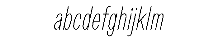 ABCDiatypeCompressed ThinItalic FONT
