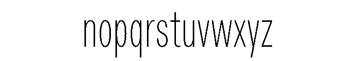 ABCDiatypeCompressed Thin Font LOWERCASE