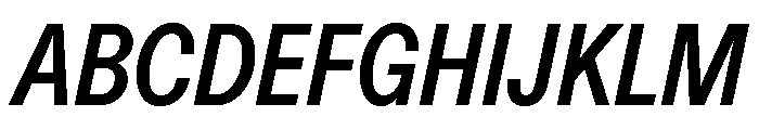 ABCDiatypeCondensed BoldItalic Font UPPERCASE