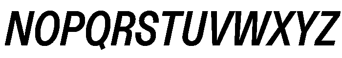 ABCDiatypeCondensed BoldItalic Font UPPERCASE