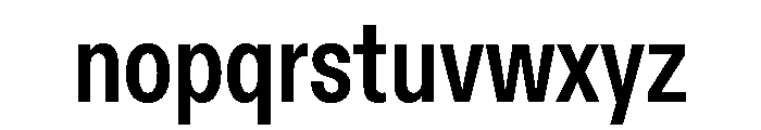 ABCDiatypeCondensed Bold Font LOWERCASE
