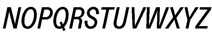 ABCDiatypeCondensed MediumItalic Font UPPERCASE