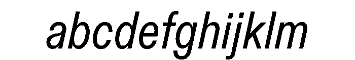 ABCDiatypeCondensed RegularItalic FONT