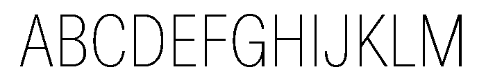 ABCDiatypeCondensed Thin Font UPPERCASE