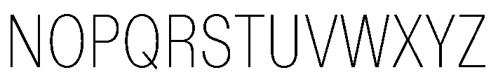 ABCDiatypeCondensed Thin Font UPPERCASE