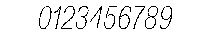 ABCDiatypeCondensed ThinItalic Font OTHER CHARS