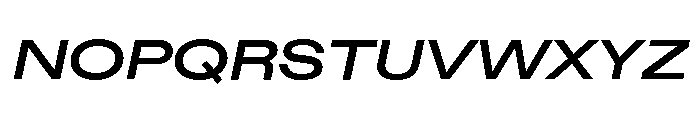 ABCDiatypeExpanded BoldItalic Font UPPERCASE