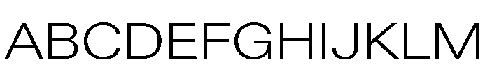ABCDiatypeExtended Light Font UPPERCASE