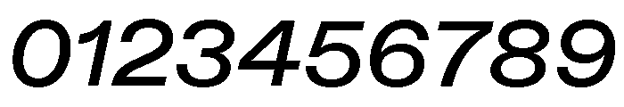 ABCDiatypeExtended MediumItalic Font OTHER CHARS